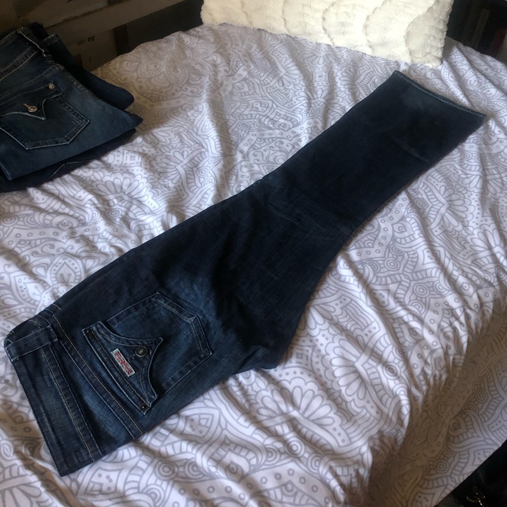 Hudson Mid-Rise Baby Bootcut Jean size 32 dark wash - Picture 5 of 14